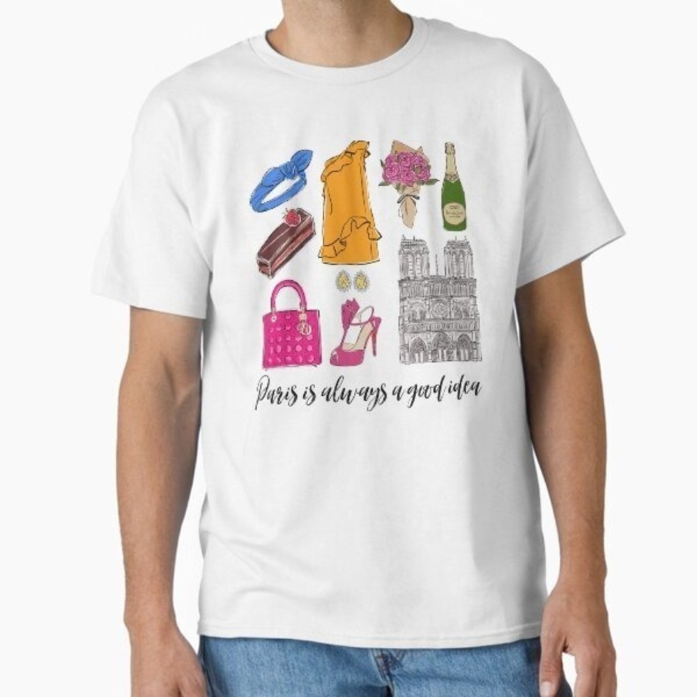 Emily In Paris City Escape Graphic Tee For Women